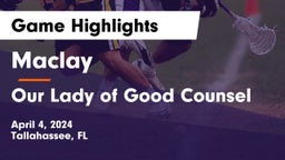 Maclay  vs Our Lady of Good Counsel  Game Highlights - April 4, 2024