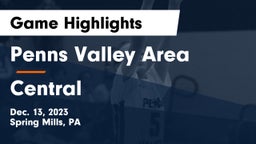 Penns Valley Area  vs Central  Game Highlights - Dec. 13, 2023