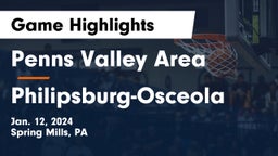 Penns Valley Area  vs Philipsburg-Osceola  Game Highlights - Jan. 12, 2024