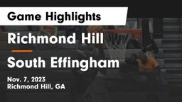 Richmond Hill  vs South Effingham  Game Highlights - Nov. 7, 2023