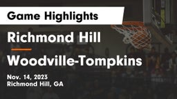 Richmond Hill  vs Woodville-Tompkins  Game Highlights - Nov. 14, 2023