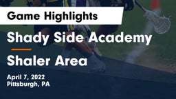 Shady Side Academy  vs Shaler Area  Game Highlights - April 7, 2022