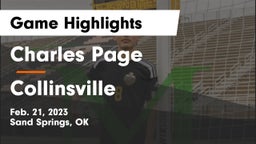 Charles Page  vs Collinsville  Game Highlights - Feb. 21, 2023