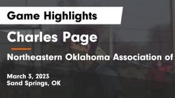 Charles Page  vs Northeastern Oklahoma Association of Homeschools Game Highlights - March 3, 2023