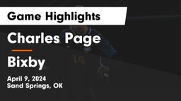 Charles Page  vs Bixby  Game Highlights - April 9, 2024