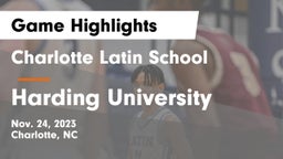 Charlotte Latin School vs Harding University  Game Highlights - Nov. 24, 2023