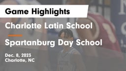 Charlotte Latin School vs Spartanburg Day School Game Highlights - Dec. 8, 2023