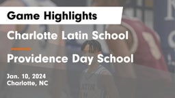 Charlotte Latin School vs Providence Day School Game Highlights - Jan. 10, 2024