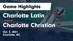 Charlotte Latin  vs Charlotte Christian  Game Highlights - Oct. 5, 2021