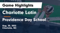 Charlotte Latin  vs Providence Day School Game Highlights - Aug. 30, 2022