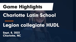 Charlotte Latin School vs Legion collegiate HUDL Game Highlights - Sept. 8, 2023