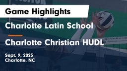 Charlotte Latin School vs Charlotte Christian HUDL Game Highlights - Sept. 9, 2023