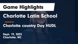 Charlotte Latin School vs Charlotte country Day HUDL Game Highlights - Sept. 19, 2023