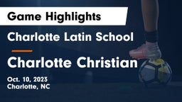 Charlotte Latin School vs Charlotte Christian  Game Highlights - Oct. 10, 2023
