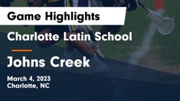 Charlotte Latin School vs Johns Creek  Game Highlights - March 4, 2023