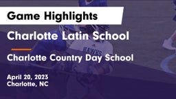 Charlotte Latin School vs Charlotte Country Day School Game Highlights - April 20, 2023