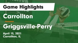 Carrollton  vs Griggsville-Perry Game Highlights - April 15, 2021