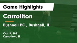 Carrollton  vs Bushnell PC , Bushnell, IL Game Highlights - Oct. 9, 2021