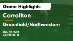 Carrollton  vs Greenfield/Northwestern  Game Highlights - Oct. 12, 2021