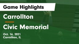 Carrollton  vs Civic Memorial  Game Highlights - Oct. 16, 2021