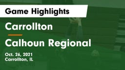 Carrollton  vs Calhoun Regional Game Highlights - Oct. 26, 2021