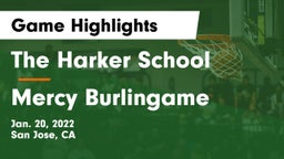 The Harker School vs Mercy Burlingame Game Highlights - Jan. 20, 2022