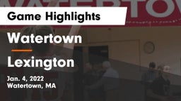 Watertown  vs Lexington  Game Highlights - Jan. 4, 2022