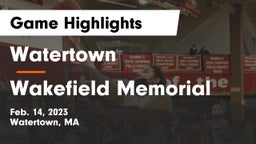 Watertown  vs Wakefield Memorial  Game Highlights - Feb. 14, 2023