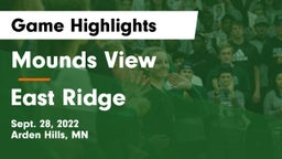 Mounds View  vs East Ridge  Game Highlights - Sept. 28, 2022