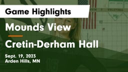 Mounds View  vs Cretin-Derham Hall  Game Highlights - Sept. 19, 2023