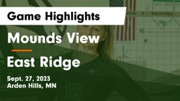 Mounds View  vs East Ridge  Game Highlights - Sept. 27, 2023