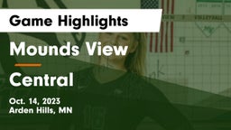 Mounds View  vs Central  Game Highlights - Oct. 14, 2023
