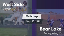 Matchup: West Side High vs. Bear Lake  2016