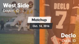 Matchup: West Side High vs. Declo  2016