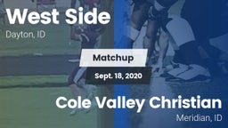 Matchup: West Side High vs. Cole Valley Christian  2020
