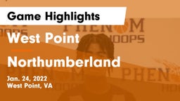 West Point  vs Northumberland  Game Highlights - Jan. 24, 2022