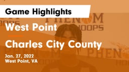 West Point  vs Charles City County Game Highlights - Jan. 27, 2022