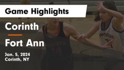 Corinth  vs Fort Ann Game Highlights - Jan. 5, 2024