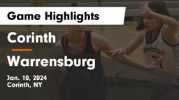 Corinth  vs Warrensburg  Game Highlights - Jan. 10, 2024
