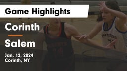 Corinth  vs Salem  Game Highlights - Jan. 12, 2024