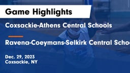 Coxsackie-Athens Central Schools vs Ravena-Coeymans-Selkirk Central School District Game Highlights - Dec. 29, 2023