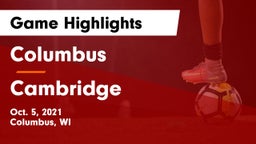 Columbus  vs Cambridge Game Highlights - Oct. 5, 2021