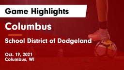 Columbus  vs School District of Dodgeland Game Highlights - Oct. 19, 2021