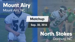 Matchup: Mount Airy High vs. North Stokes  2016
