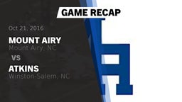 Recap: Mount Airy  vs. Atkins  2016