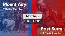 Matchup: Mount Airy High vs. East Surry  2016