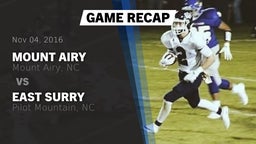 Recap: Mount Airy  vs. East Surry  2016