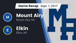 Recap: Mount Airy  vs. Elkin  2017