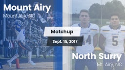 Matchup: Mount Airy High vs. North Surry  2017