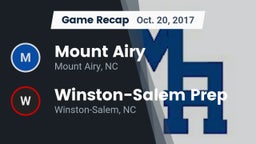 Recap: Mount Airy  vs. Winston-Salem Prep  2017